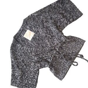 Love rocks sweater y2k kimono knit grey boho spring casual classic button top